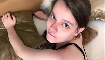 young shy teen skips class to make her first porn