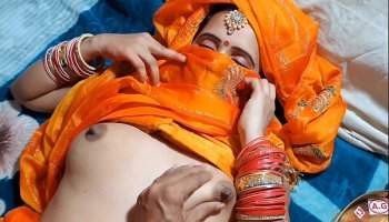 karwa chauth special indian cauple honeymoon